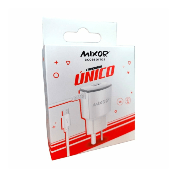 CARGADOR MIXOR unico 2.1A V8  USB 3x$4550