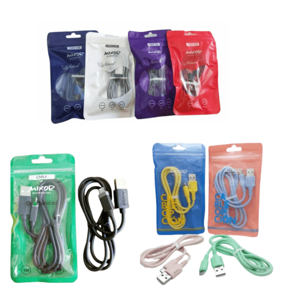 CABLE USB OPCION - TODOS - NATURAL MIXOR V8  3X$2100